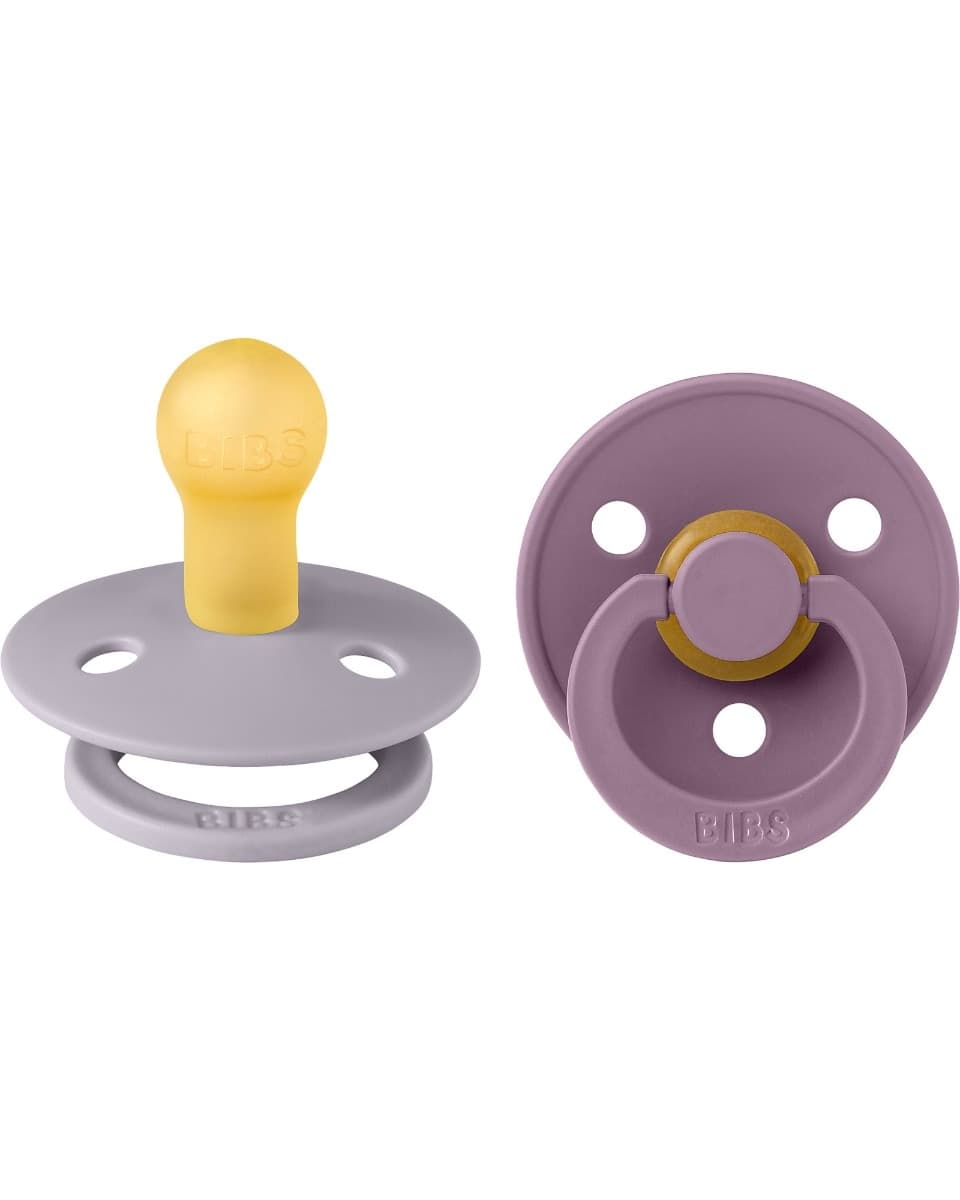 Set 2 Ciucci BIBS Colour Caucciù 0-6 mesi – Fossil Grey/Mauve