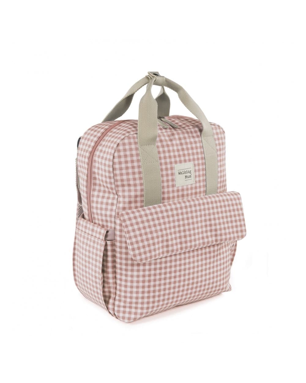 Zaino Pasito a Pasito Walking Mum I Love Vichy – Bianco & Rosa
