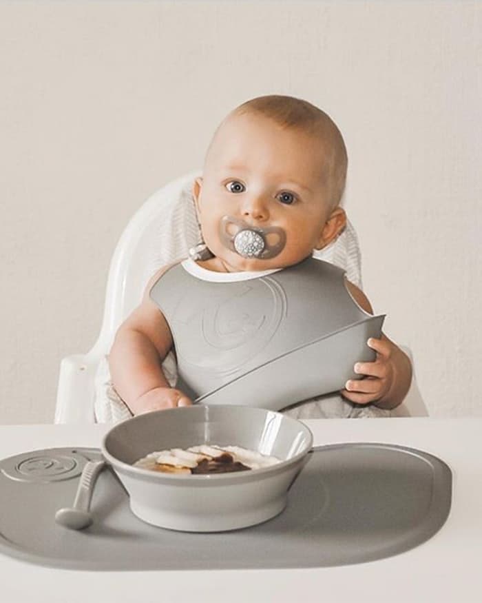 Set 2 Bavaglini Twistshake – Bianco & Grigio