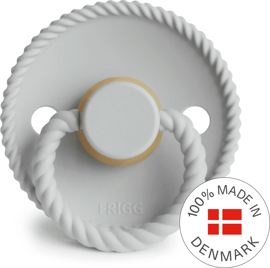 Ciuccio FRIGG Rope Silver Gray Latex – 0 - 6 Mesi