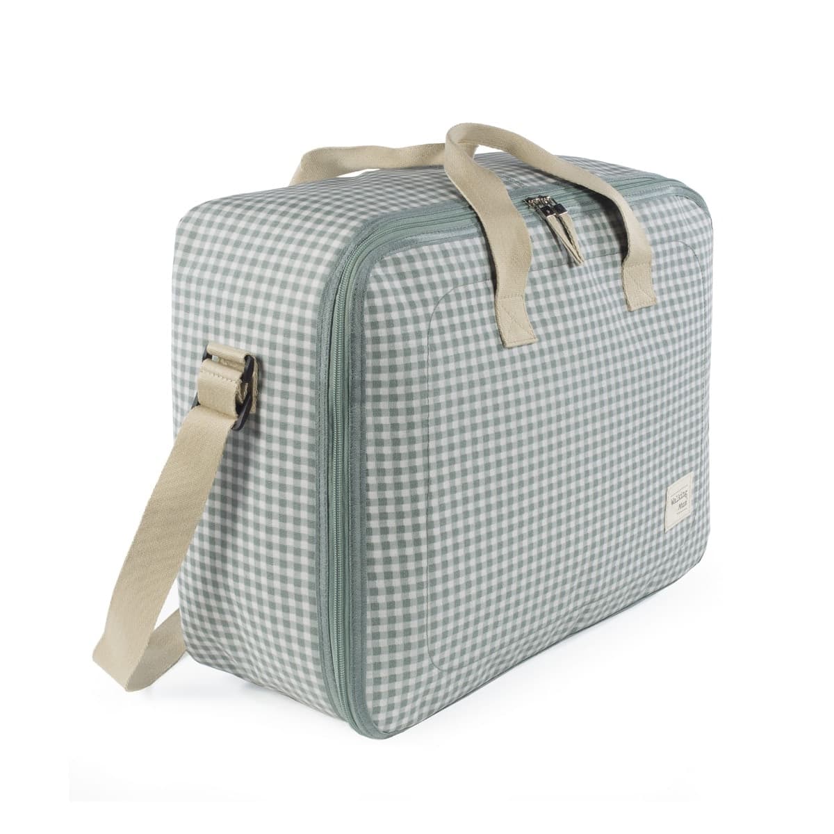 Valigia Pasito A Pasito Walking Mum I Love Vichy – Verde