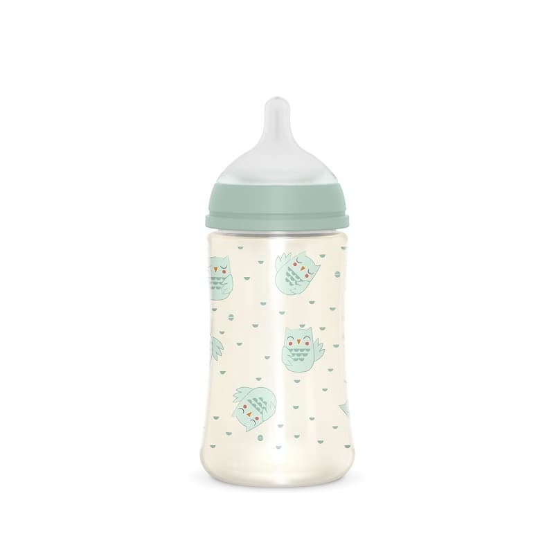 Biberon Suavinex Bonhomia Plastica Sil. SX PRO 270 ml Civetta - Vari Colori – Verde