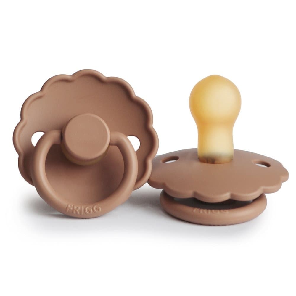 Ciuccio Frigg Daisy Latex Peach Bronze - Varie Misure – 0 - 6 Mesi