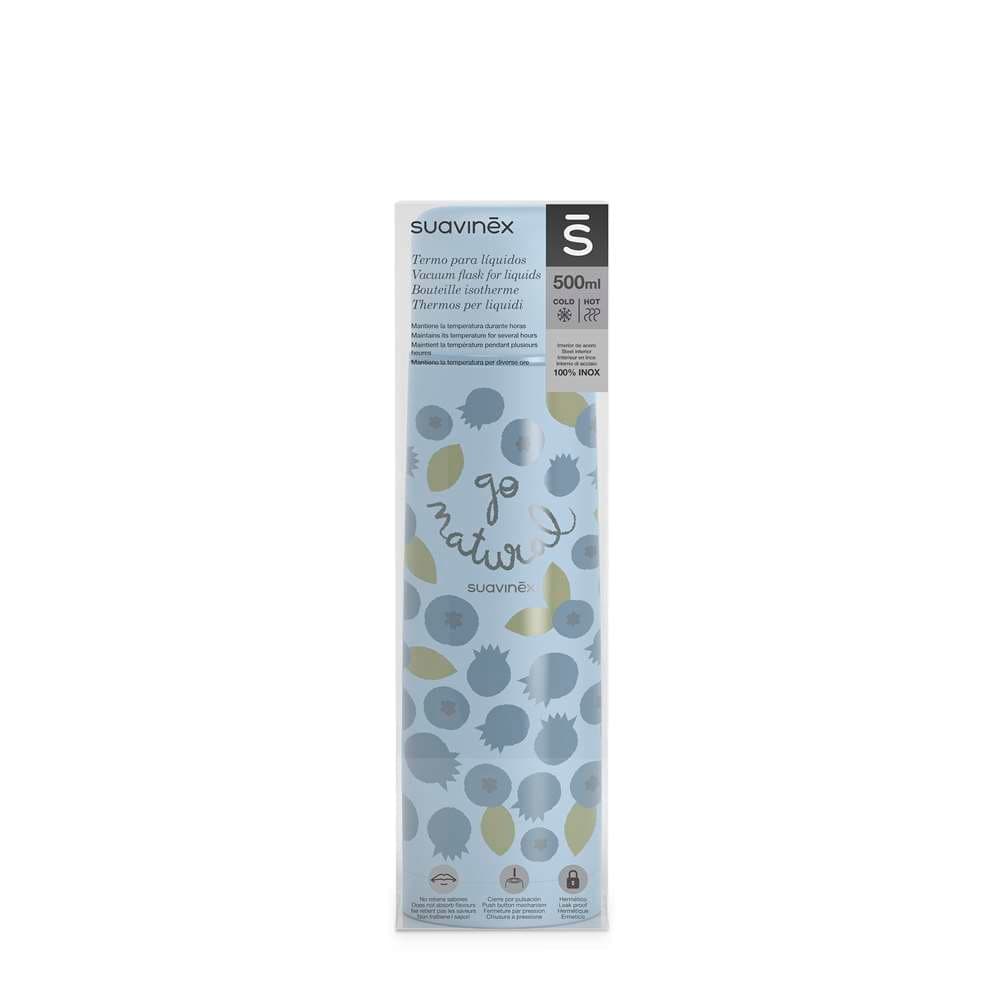 Thermos Liquidi Suavinex Go Natural - Vari Colori – Azzurro