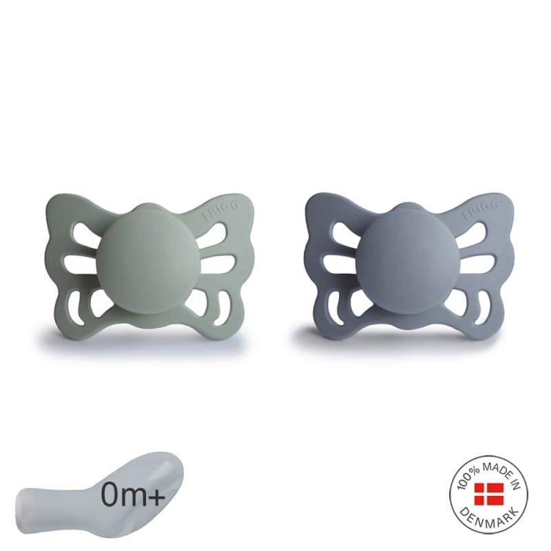 Succhietto Frigg Anatomico Silicone 2 in 1 Butterfly 0-6 mesi - Vari Colori – Sage/Grate G.
