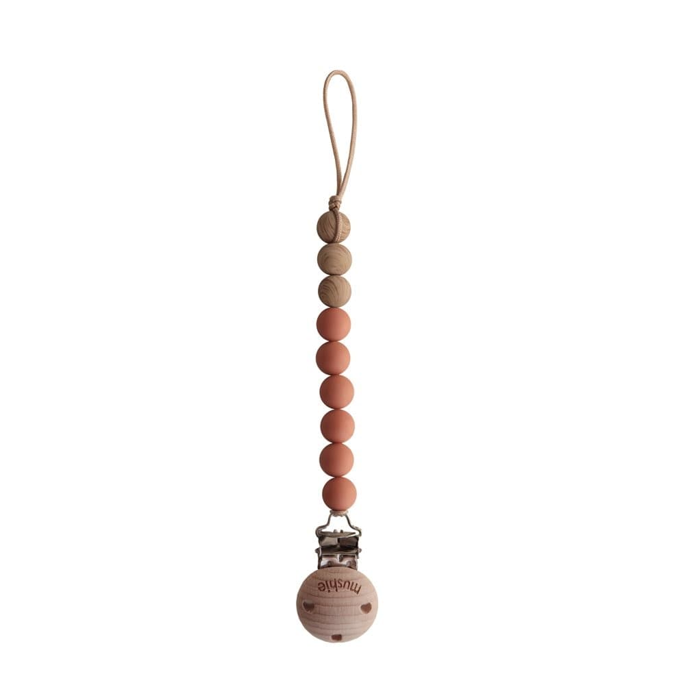 Clip Portaciuccio Mushie Eva - Vari Colori – Arancio