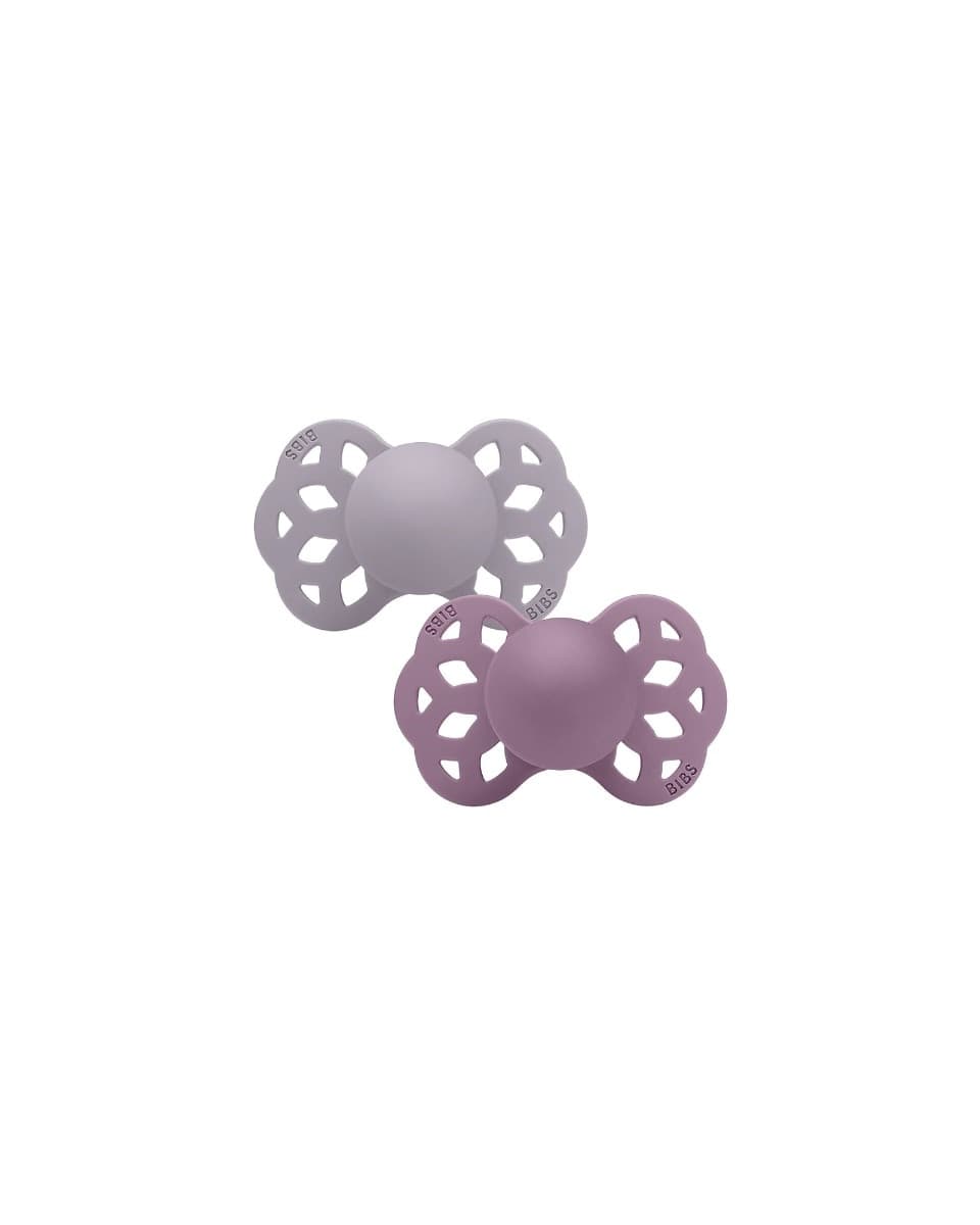 Set 2 Ciucci BIBS Infinity Tettarella Silicone 6-18 mesi – Fossil Grey/Mauve