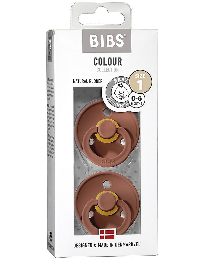 Set 2 Ciucci BIBS Colour Caucciù 0-6 mesi -  Monocolore – Woodchuck