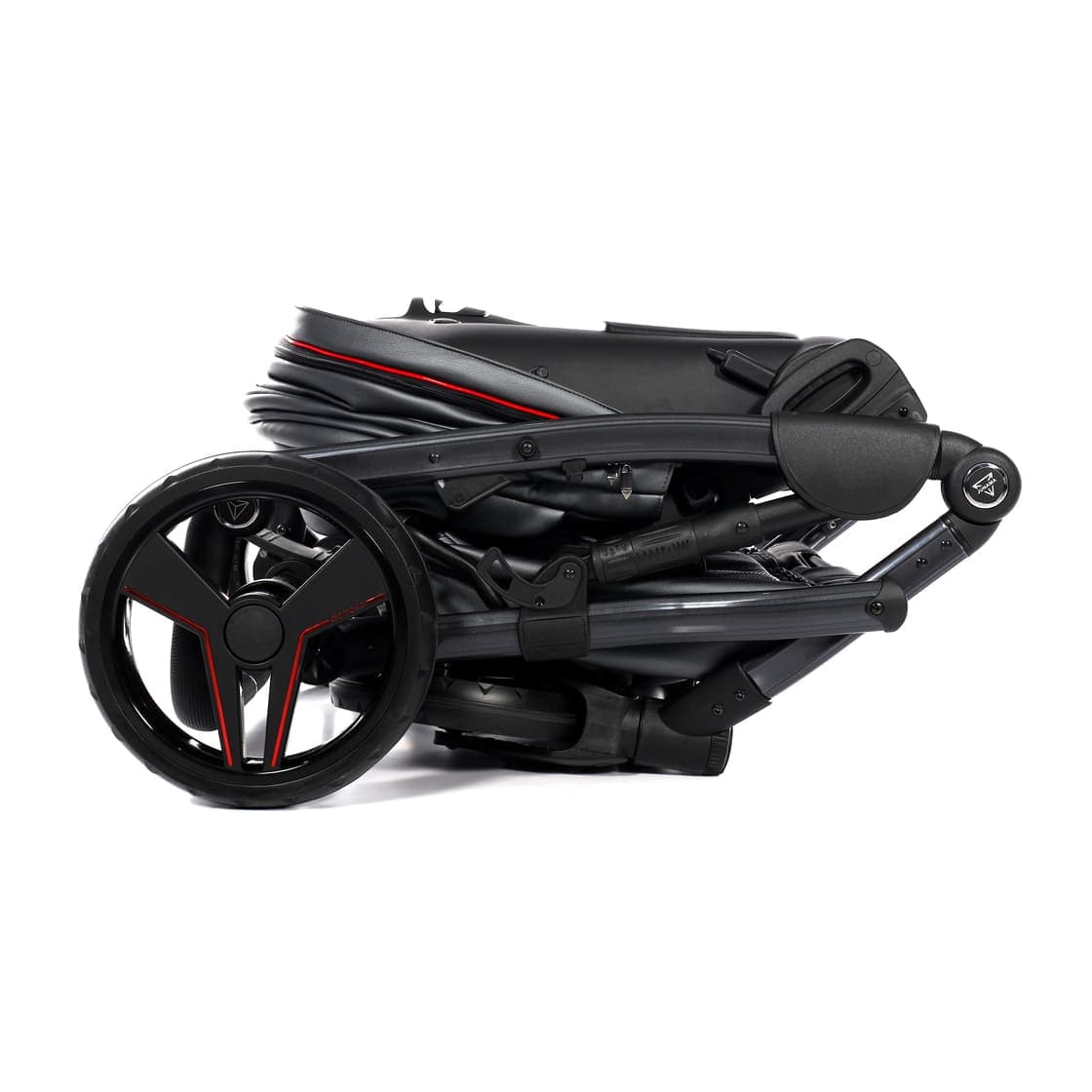 Junama Diamond S-Class V3 3 in 1 Nero Telaio Nero Dettagli Rosso - 24