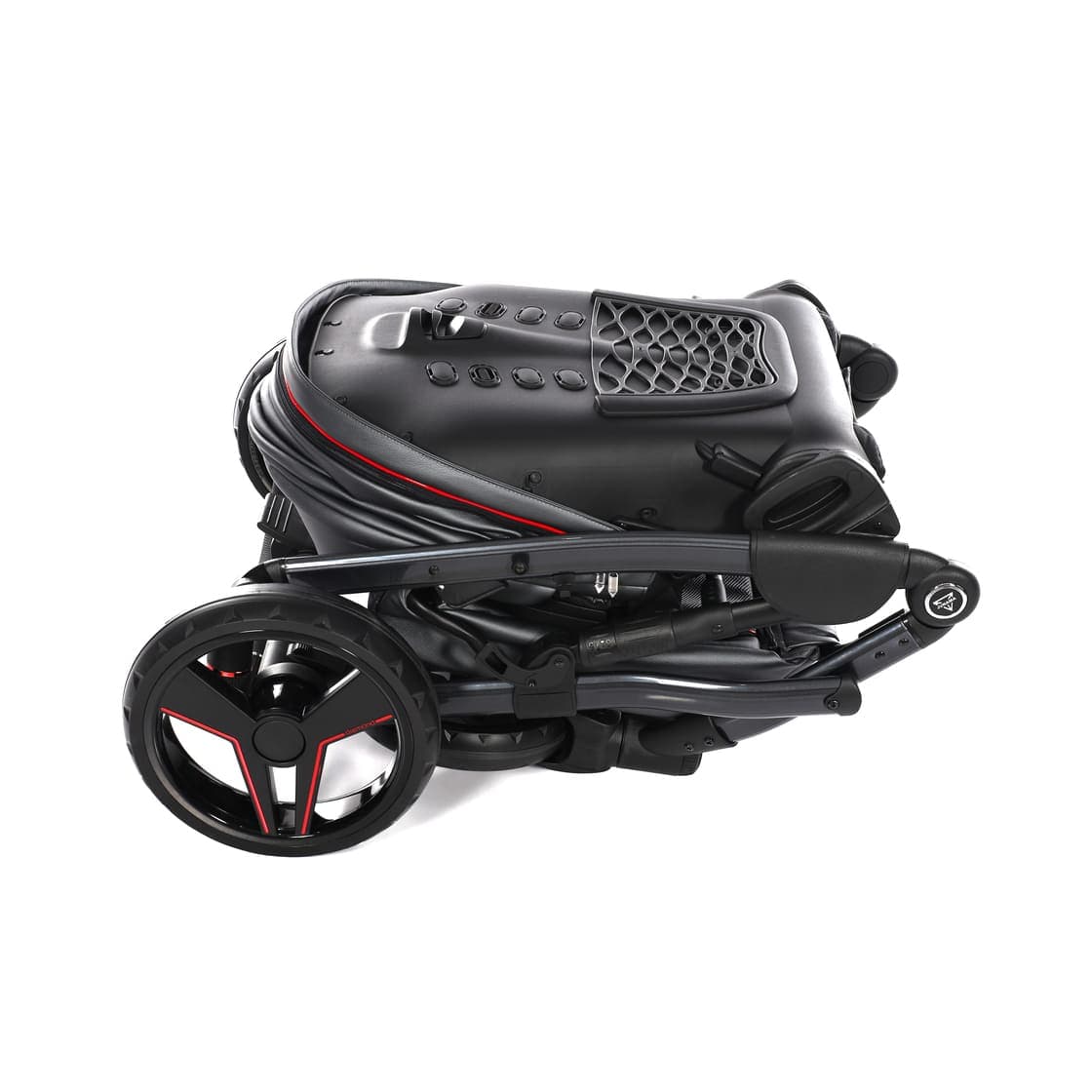 Junama Diamond S-Class V3 3 in 1 Nero Telaio Nero Dettagli Rosso - 25
