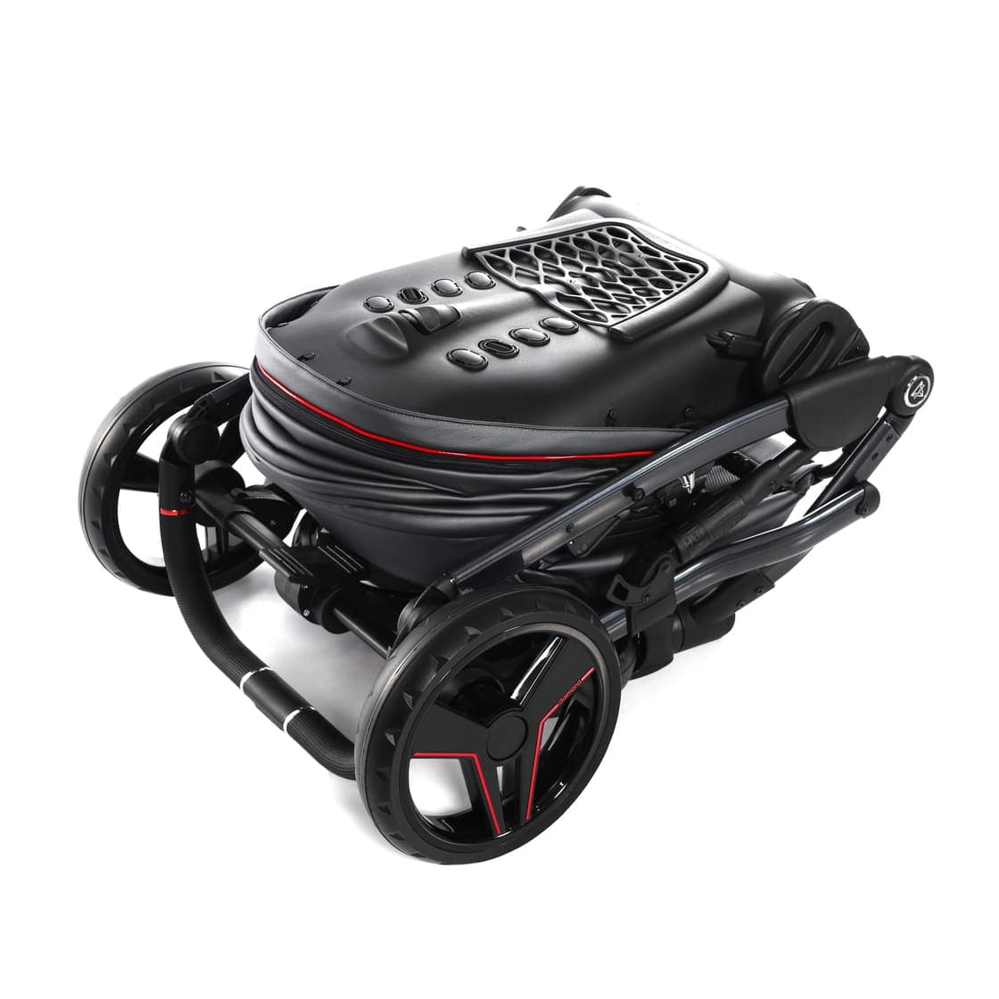 Junama Diamond S-Class V3 3 in 1 Nero Telaio Nero Dettagli Rosso - 26