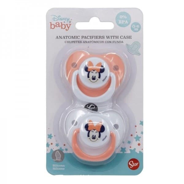 Set 2 Succhietti Orto Minnie Disney Baby Silicone Rosa - 4