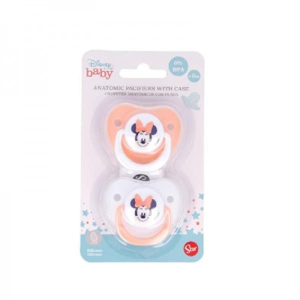 Set 2 Succhietti Orto Minnie Disney Baby Silicone Rosa - 5