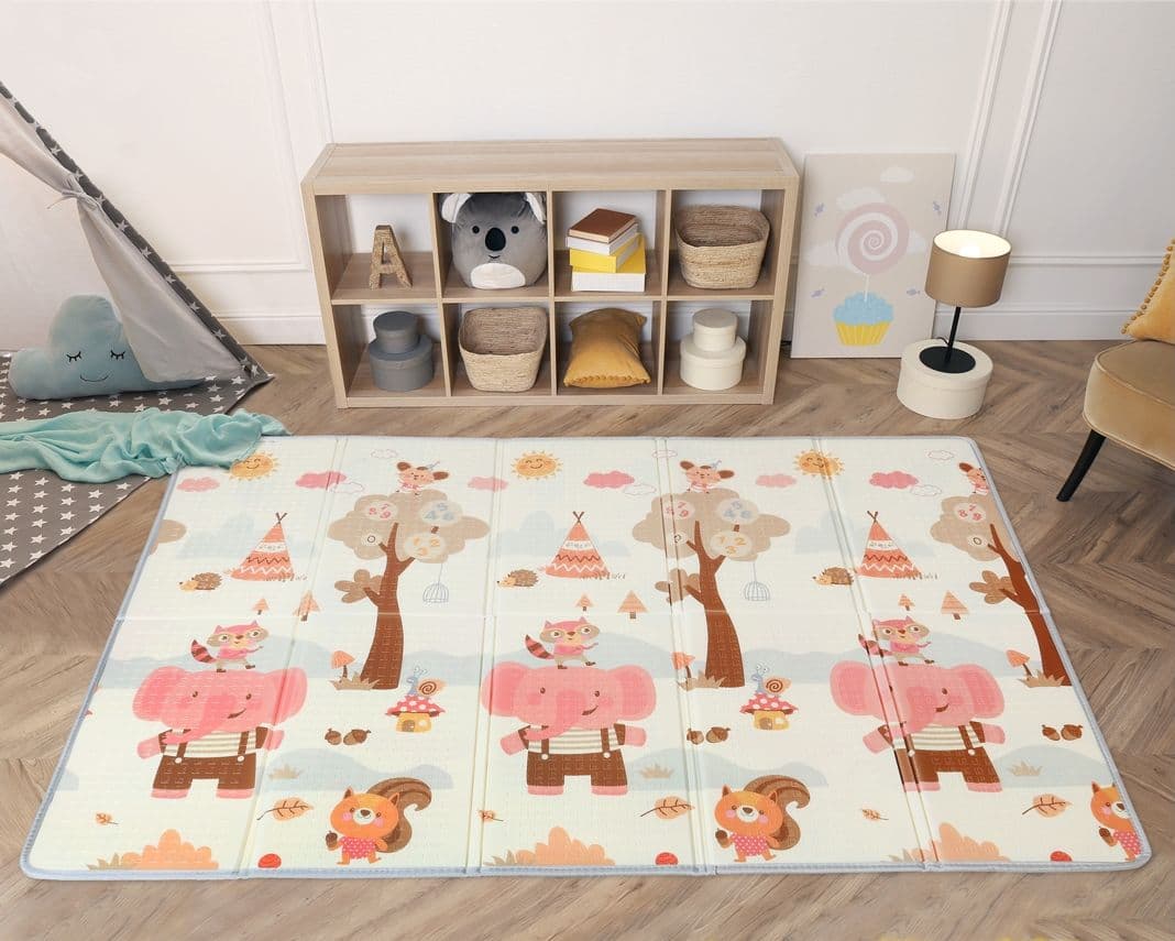 Tappeto Pieghevole Reversibile Kiokids 200x150 cm – Autunno