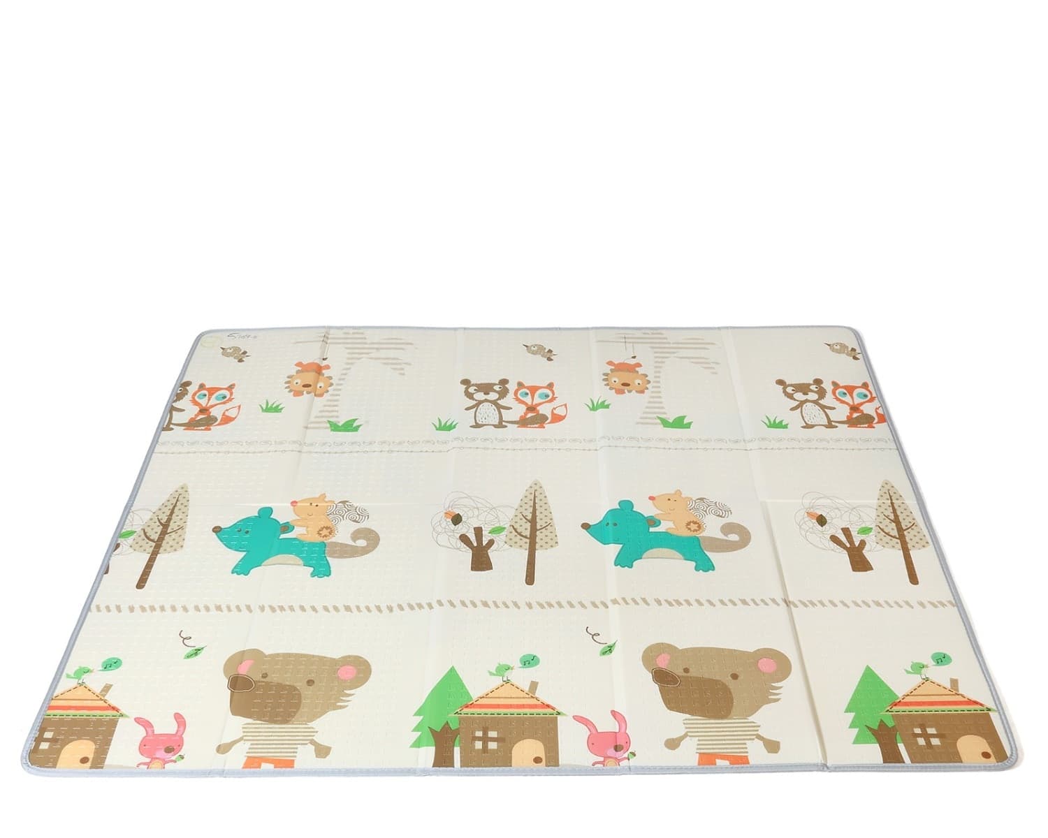 Tappeto Pieghevole Reversibile Kiokids 200x150 cm – Bosco