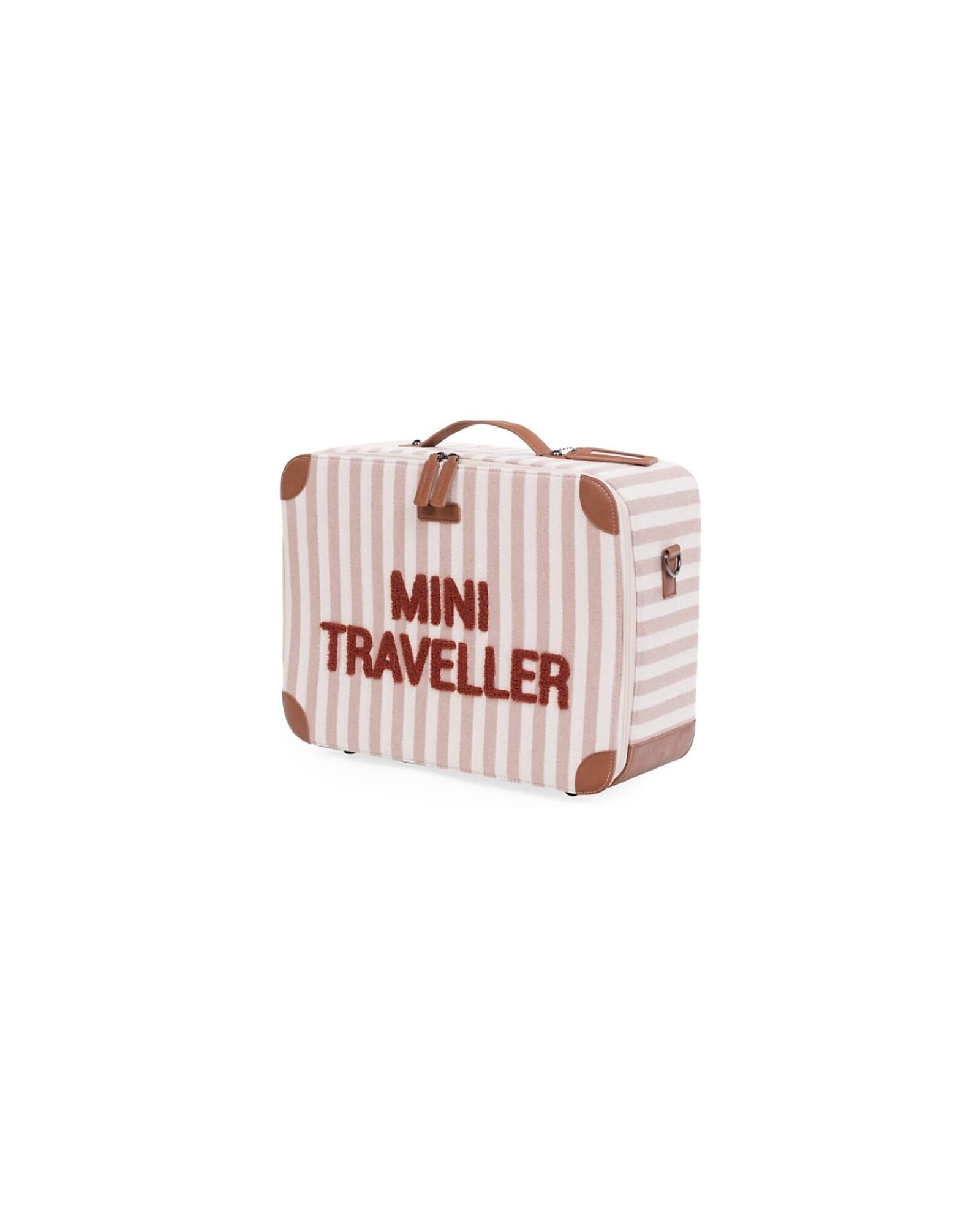 Valigia per Bambini Childhome Mini Traveller-Righe – Rosa