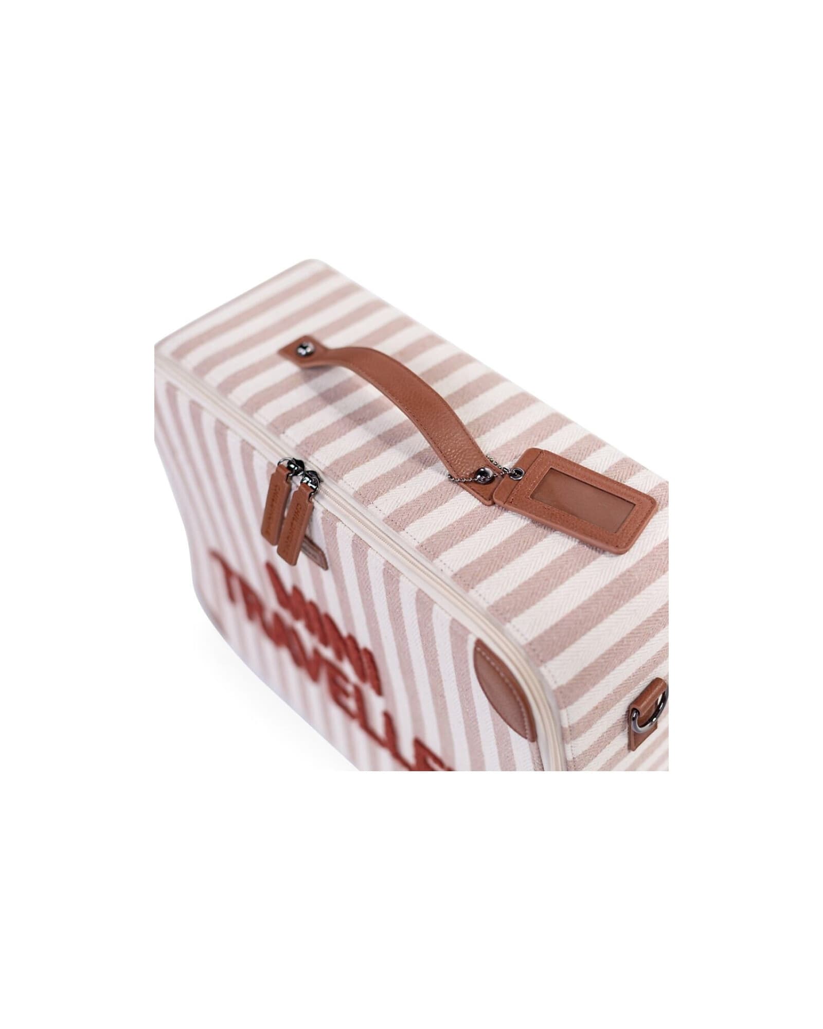 Valigia per Bambini Childhome Mini Traveller-Righe – Rosa
