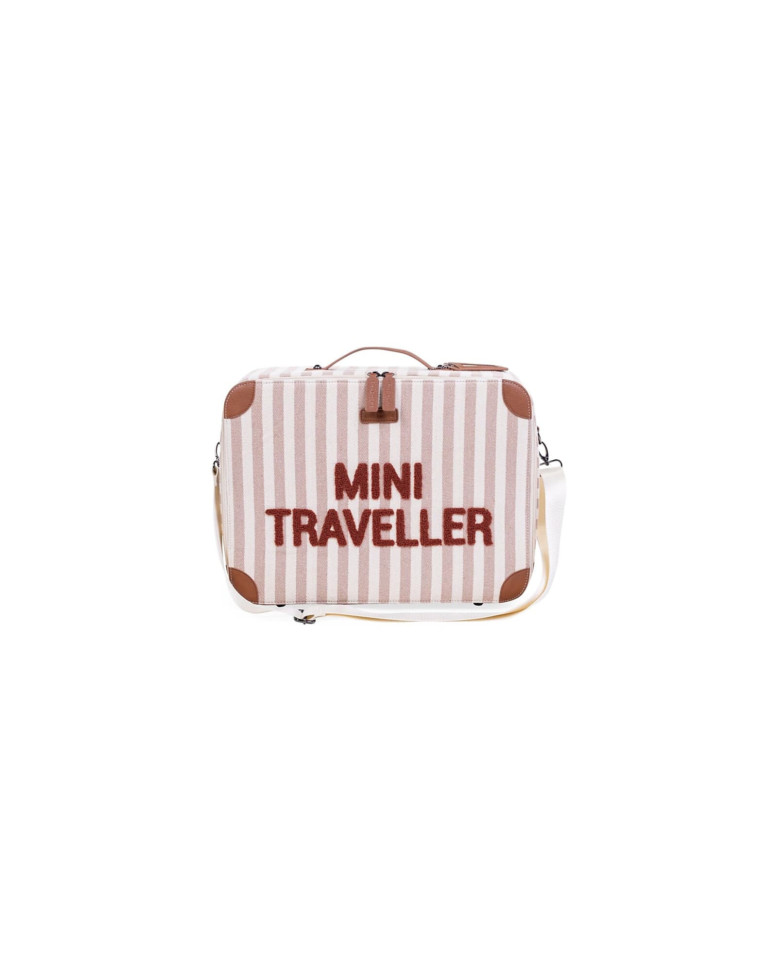 Valigia per Bambini Childhome Mini Traveller-Righe – Rosa