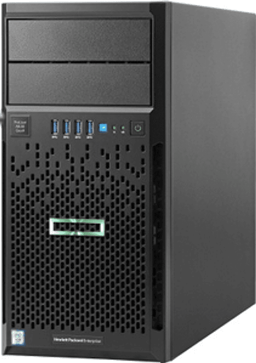 SERVER HPE ML30 G9 Series – 16 GB DDR4, 3x 480GB SSD, INTEL XEON E3-1225 v5 – verde