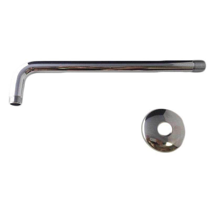Braccio di sostegno per doccia in ottone cromato pesante da 35 cm - 5