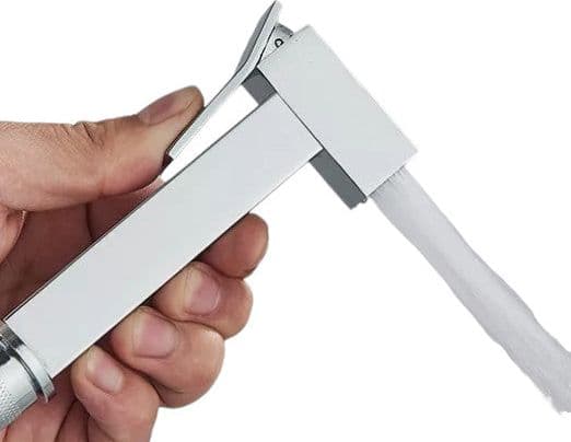 Kit igiene doccetta per bidet completo, quadrato in ottone, flessibile 120 cm in Bidet BagnoClic.it - Pregnana Milanese, commercioVirtuoso.it