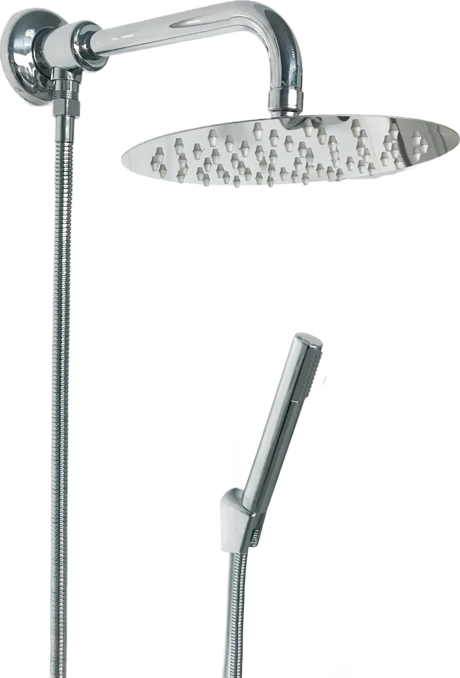 Kit set doccia con deviatore a pressione e Braccio Cm 25 - 5