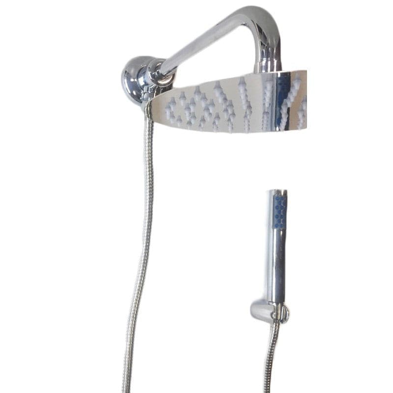 Kit set doccia con deviatore a pressione e Braccio Cm 25 - 2