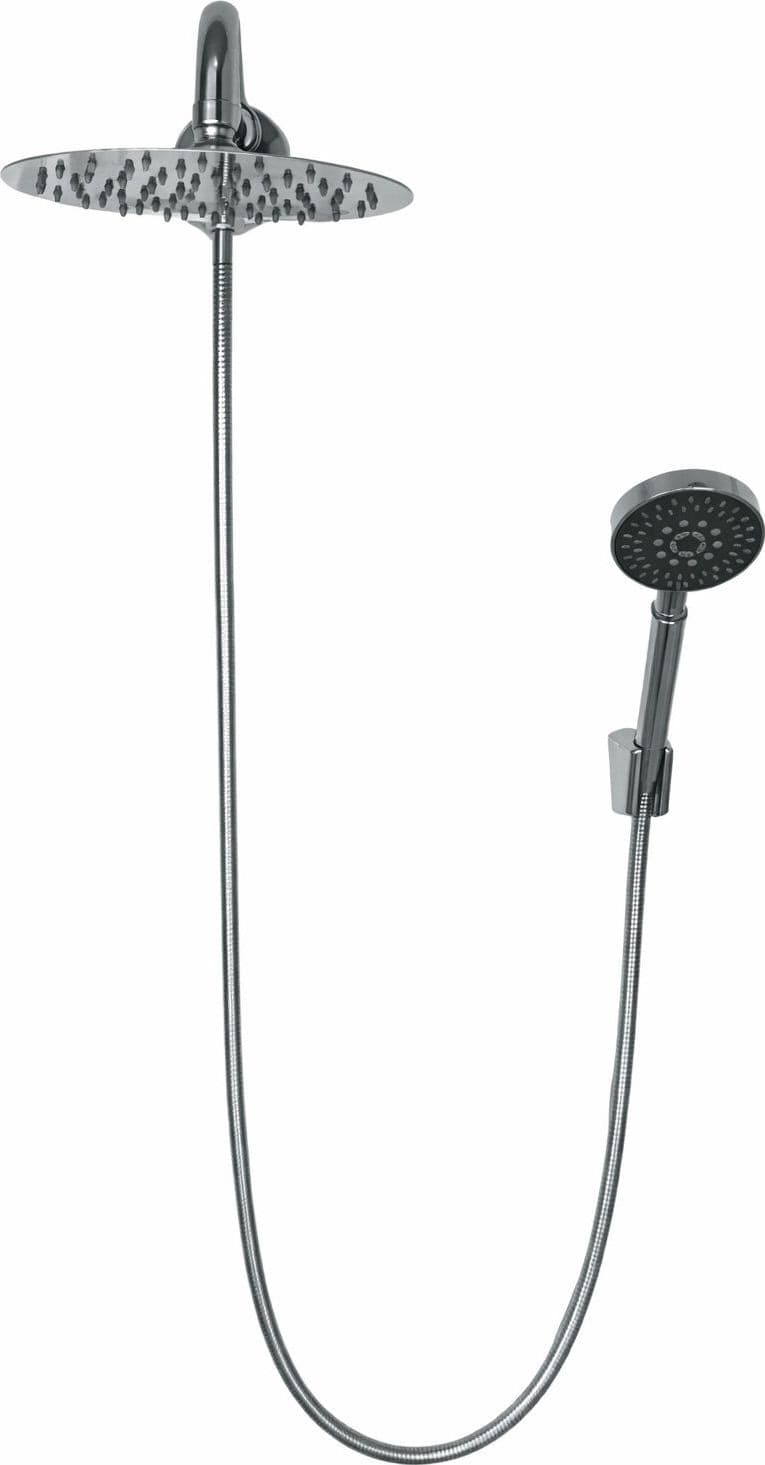 Kit set doccia deviatore con doccetta e soffione e braccio 40 cm in Rubinetti per doccia BagnoClic.it - Pregnana Milanese, commercioVirtuoso.it