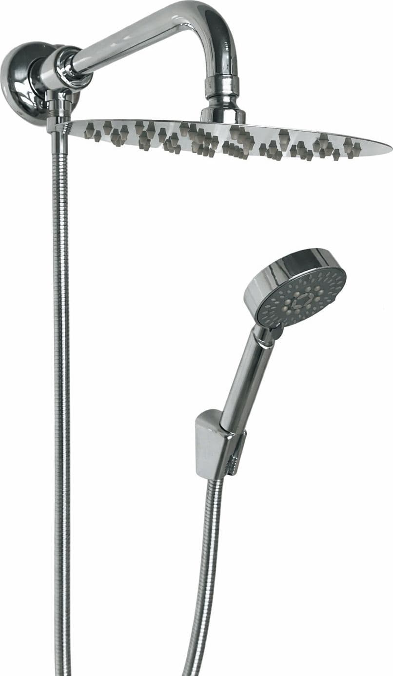 Kit set doccia deviatore con doccetta e soffione e braccio 40 cm in Rubinetti per doccia BagnoClic.it - Pregnana Milanese, commercioVirtuoso.it