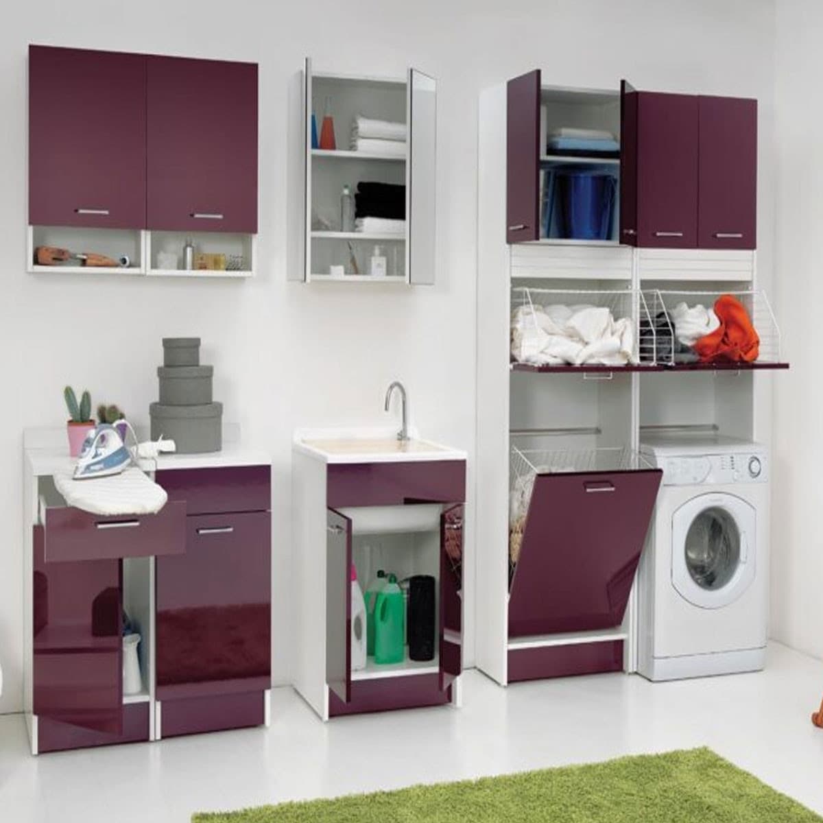Lavatoio Colavene Swash 45X60 Con Tavola Lavapanni In Legno - 6