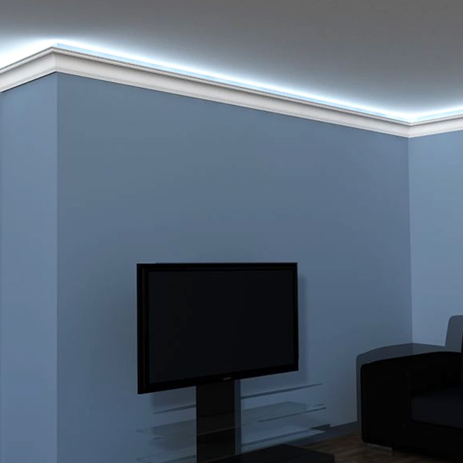 Cornice in polistirolo mm50x50x2mt. mod.B7 confezione da 2 barre - 8
