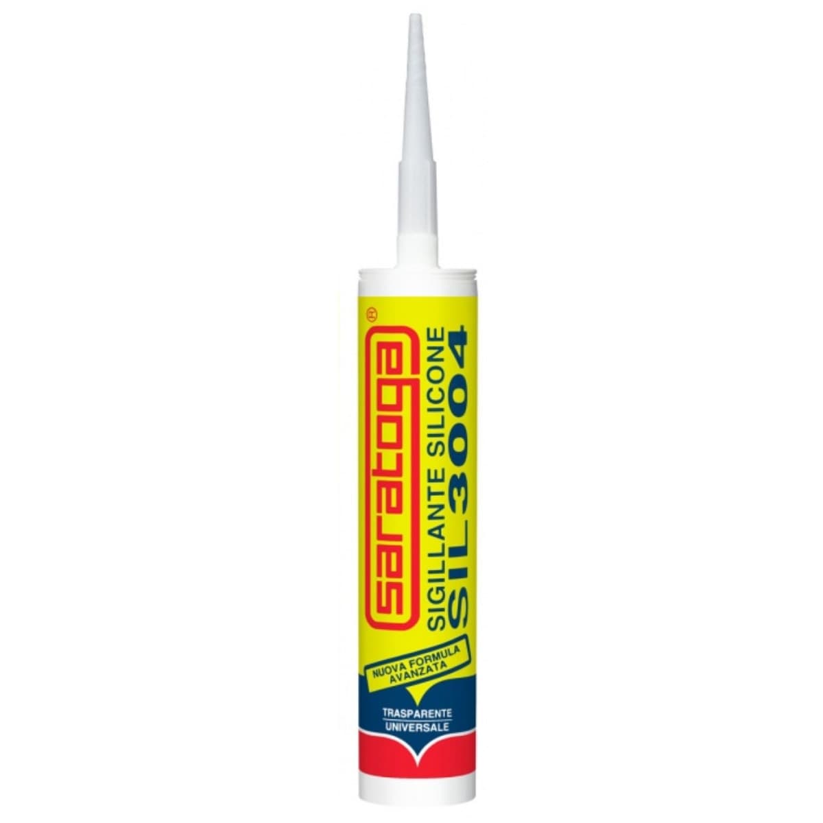 Saratoga Silicone Trasparente e Bianco Antimuffa - Sigillante Acetico Universale 280 ml - 3