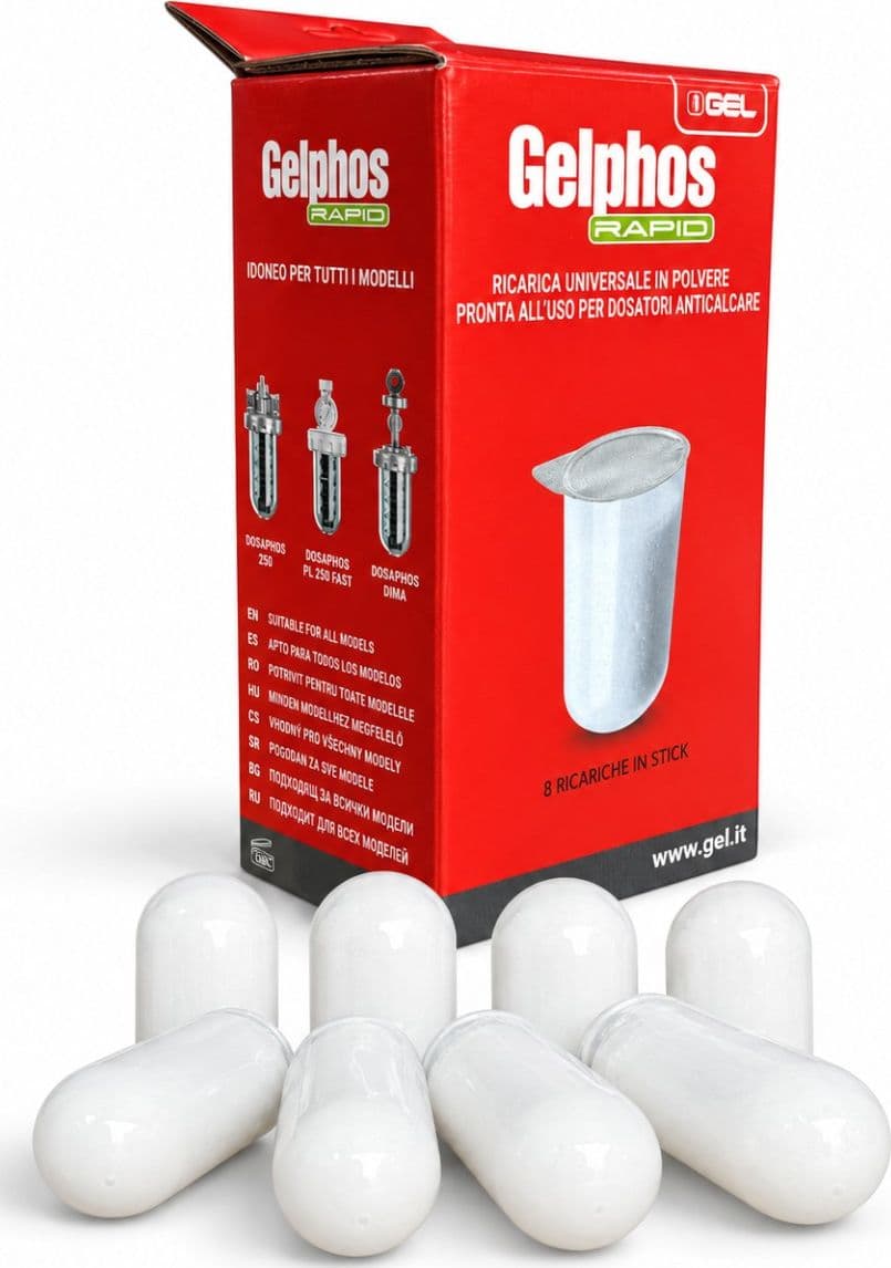 Ricariche-Gelphos-Rapid-8-cartucce-Gel-Made-In-Italy-ricarica-polifosfati-caldaia