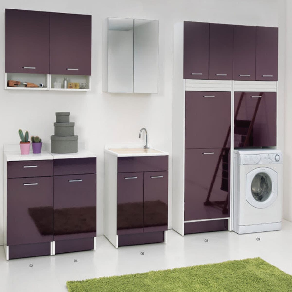 Lavatoio Colavene Swash 45X50 Con Tavola Lavapanni In Legno - 5