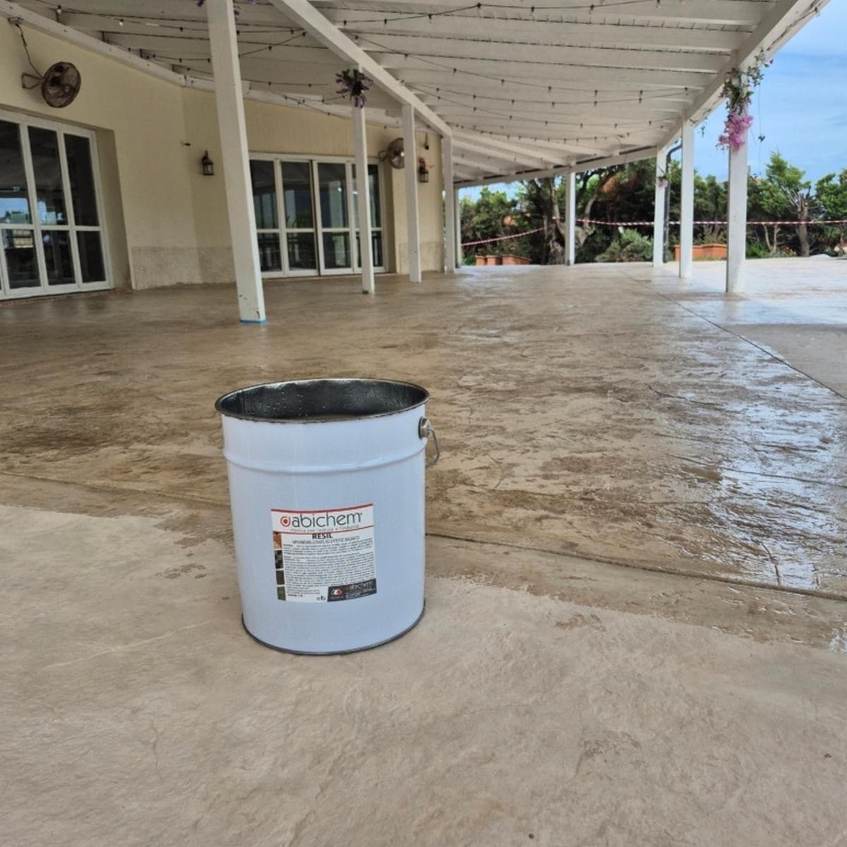 RESIL Resina Impermeabilizzante Consolidante Antipolvere per Pavimenti in Cemento Stampato e Pietre - 20