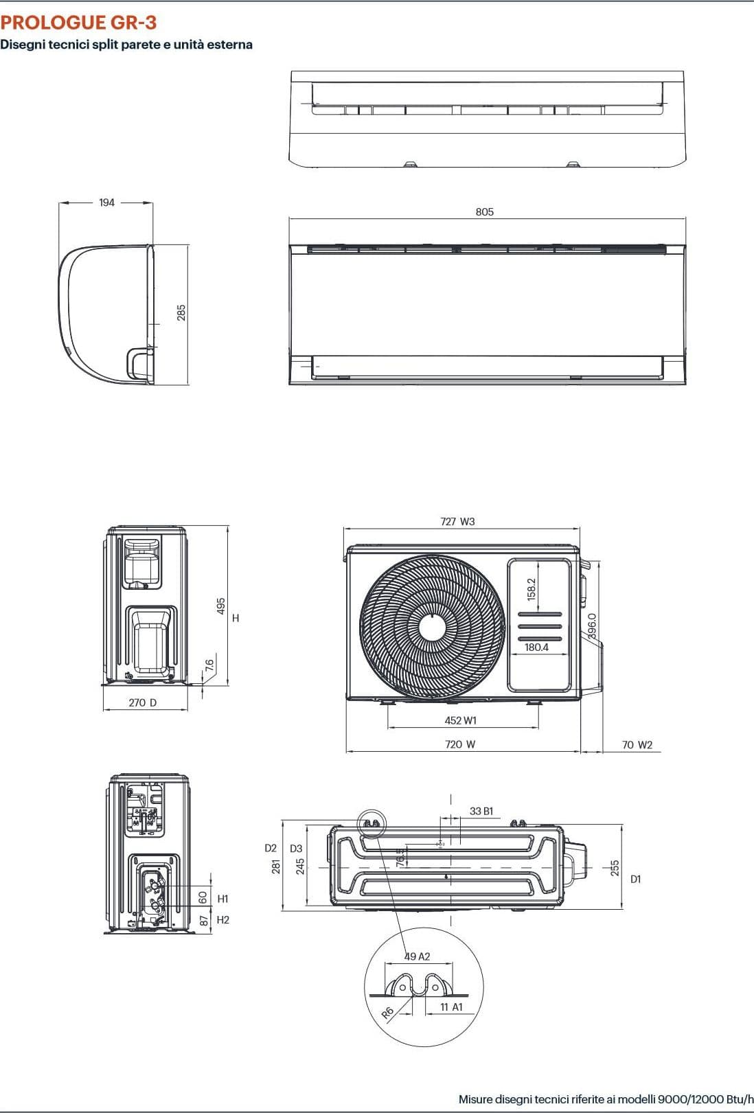 Condizionatore Grundig GEHPM-GEHPM 9000 BTU Monosplit Inverter in R32 Wifi intergato - 2