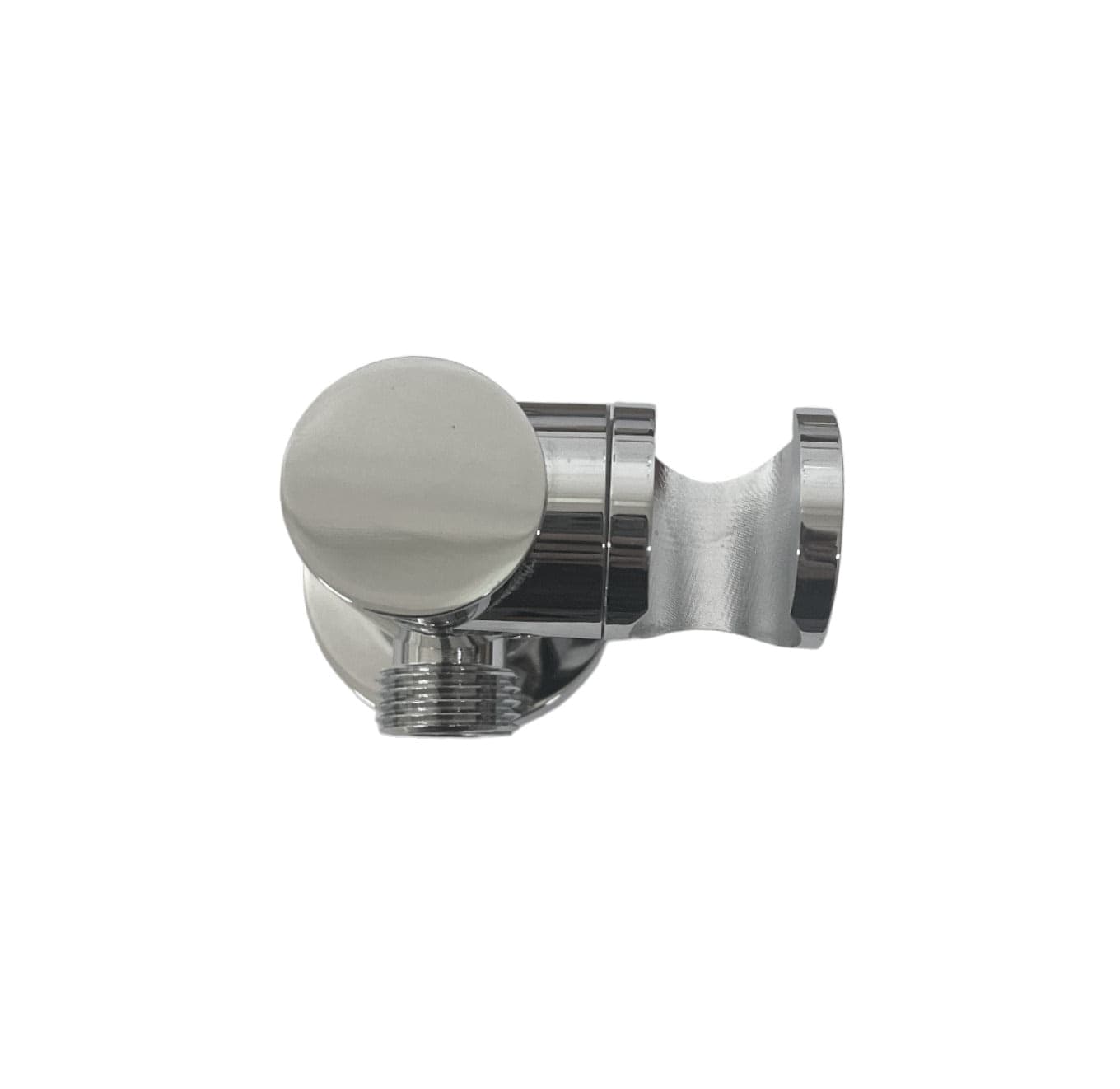 Supporto per doccia con presa acqua integrata, stile tondo in ottone pesante - 11