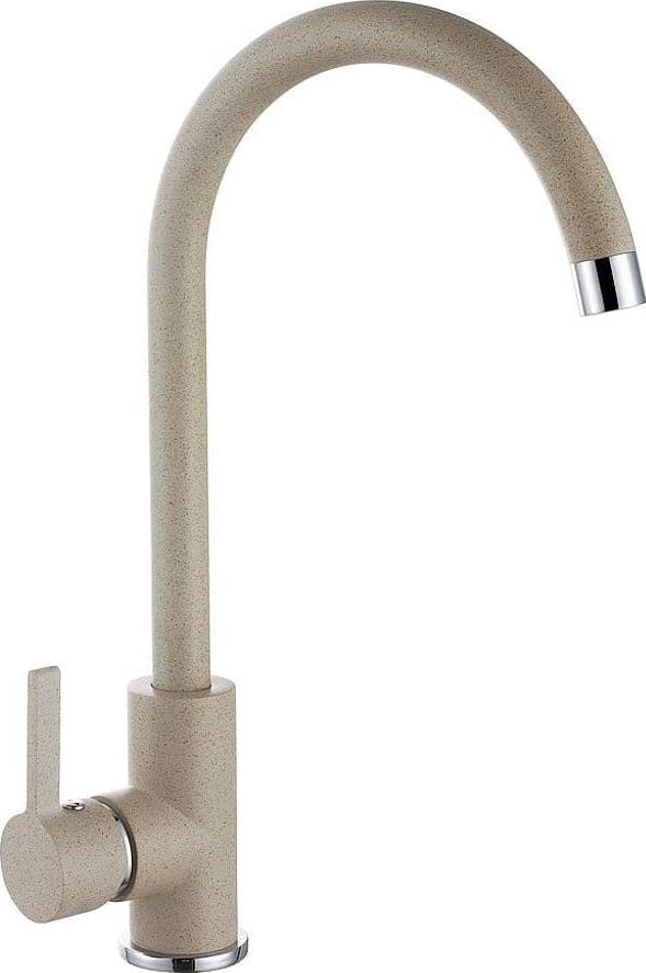 Rubinetto miscelatore per cucina avena sabbia, canna ombrello – Bagnoclic – moderno