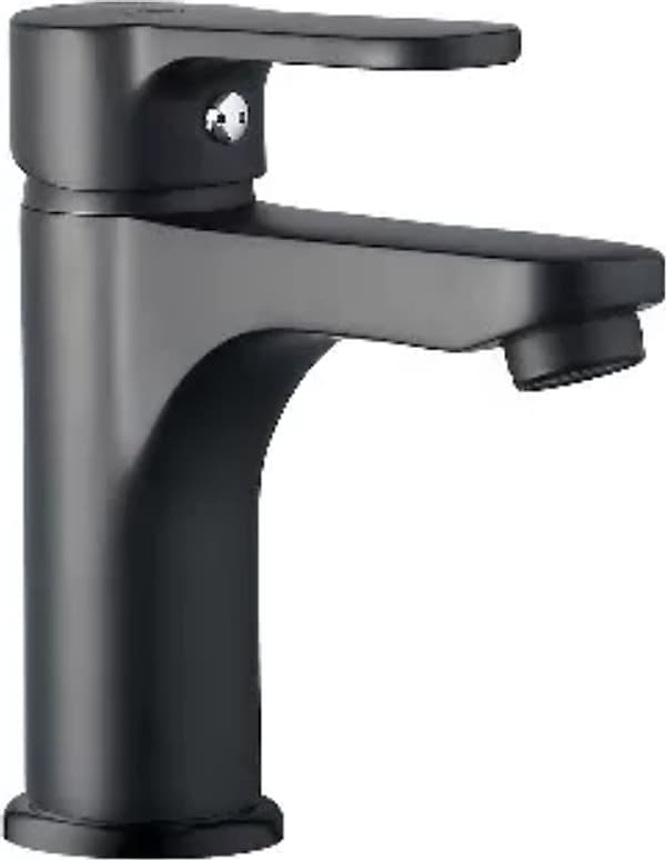 Rubinetto miscelatore lavabo bagno nero opaco - 3