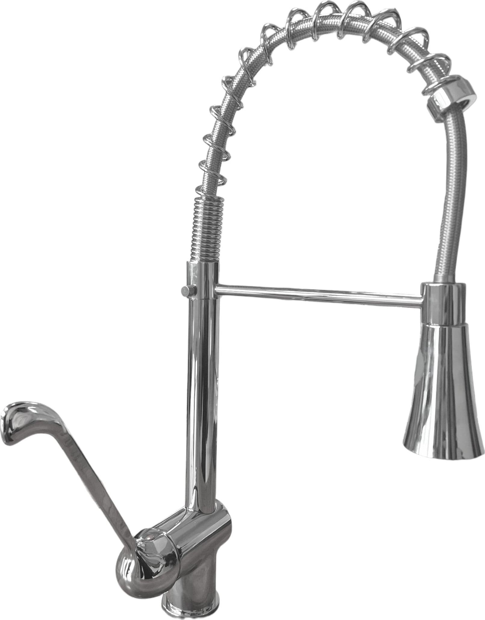 Rubinetto miscelatore estrabile con leva clinica e doccetta multigetto – Bagnoclic – metallo
