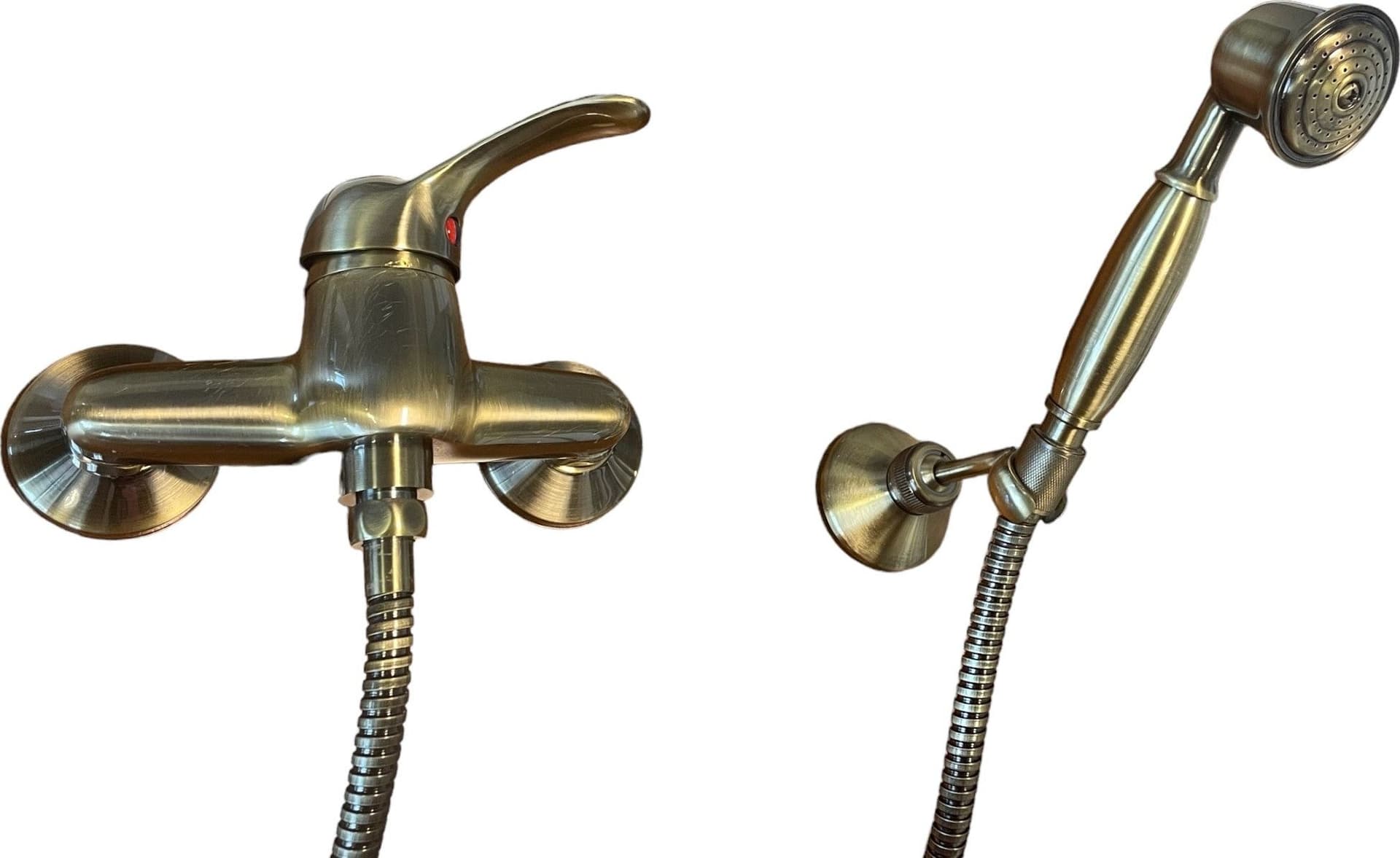 Rubinetto miscelatore doccia bronzato completo, in ottone – Bagnoclic – moderno