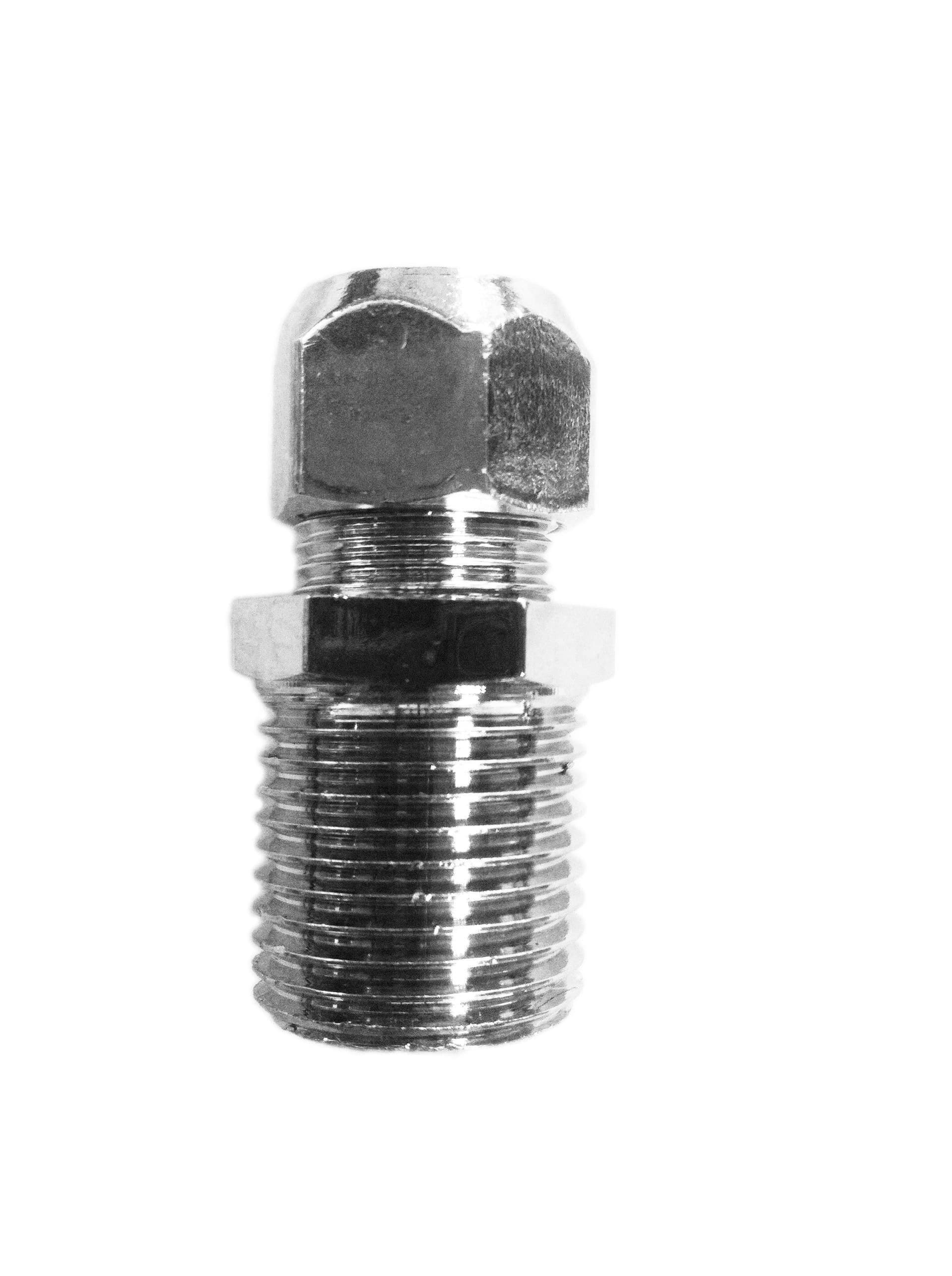 Niplex lungo da 1/2 x 10, in ottone pesante – Bagnoclic – grigio