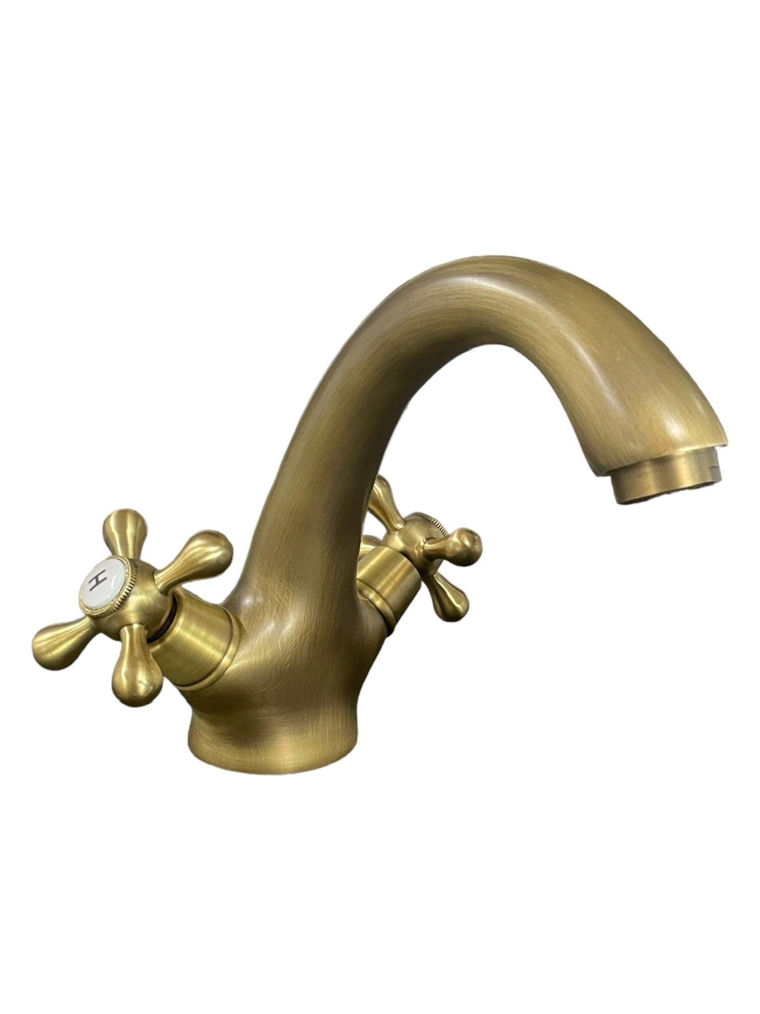 Rubinetto bagno Per Lavabo Vintage Bronzato stile antico, piletta inclusa - 5