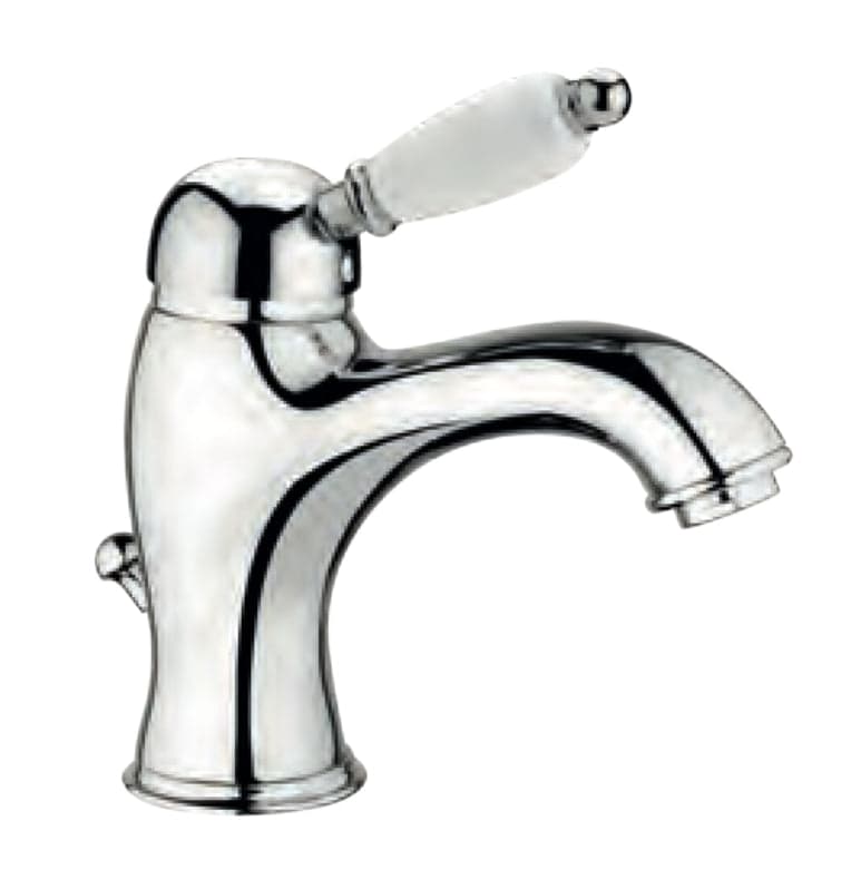 Miscelatore lavabo vintage con maniglia ceramica - 4
