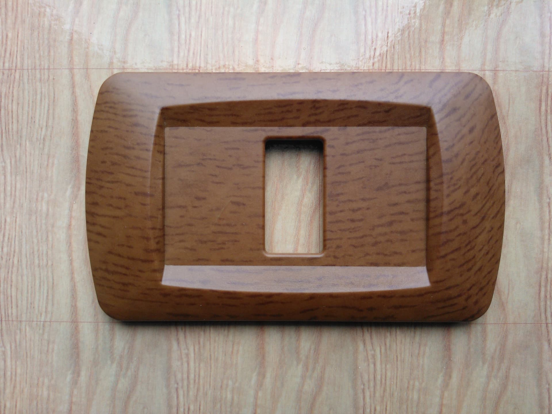 PLACCA LEGNO CHIARO IN ABS PER SCATOLE RETTANGOLARI SERIE ECLIPSE - 2
