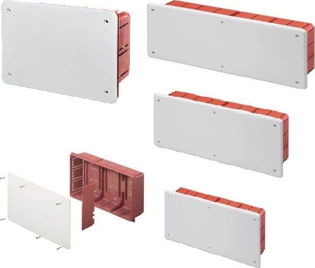 Scatola di derivazione 92X92X45 colore arancio conf. in termoretraibile - 2