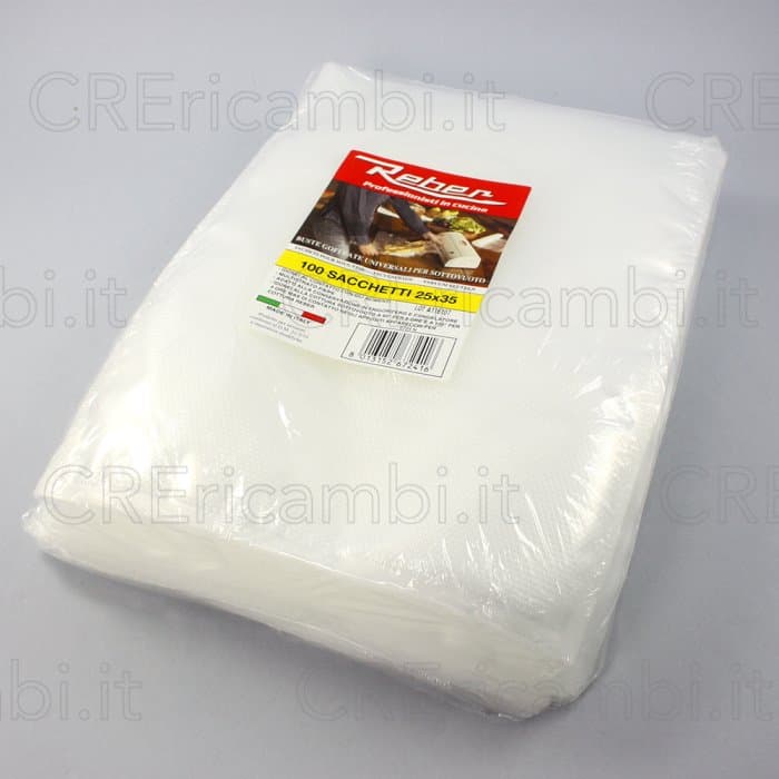 Sacchetti 25x35 cm, 100 pezzi, Sottovuoto e Cottura, Universali, Multistrato PA/PE - 2