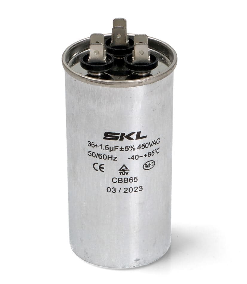 Condensatore 35+1.5uF Avviamento Ø50x100mm per Condizionatore - 2