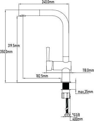 Miscelatore per cucina con doccia estraibile - 4