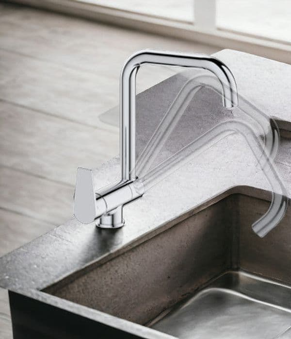 Miscelatore per cucina sottofinestra abbattibile - 3